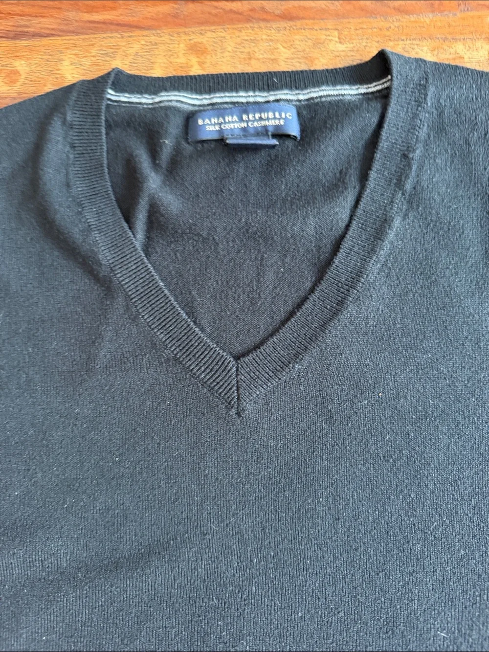 Men's Banana Republic Black V-Neck Sweater